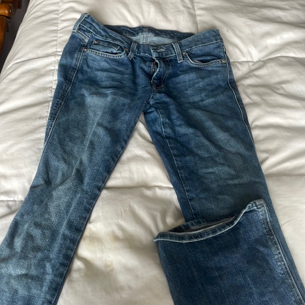 7 for all mankind jeans 27 ultra low rise y2k